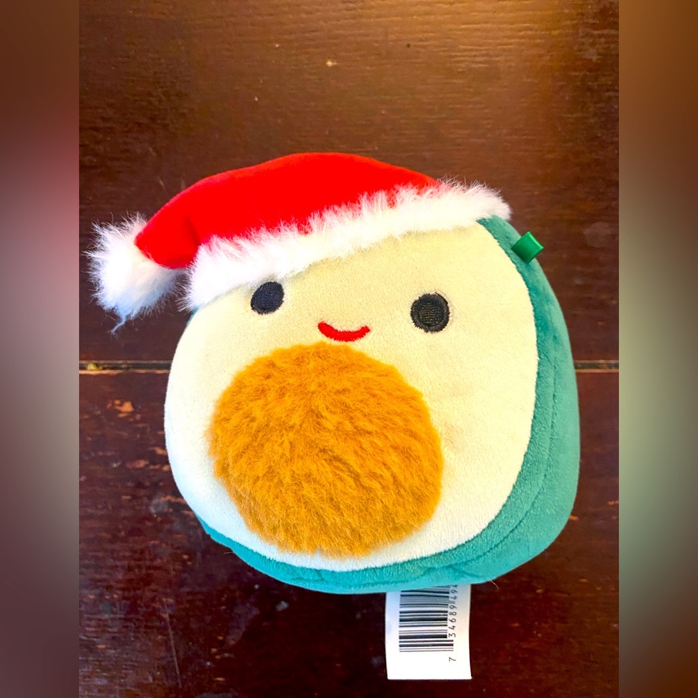Squishmallow 2021 Austin The Avocado Santa Christmas rare